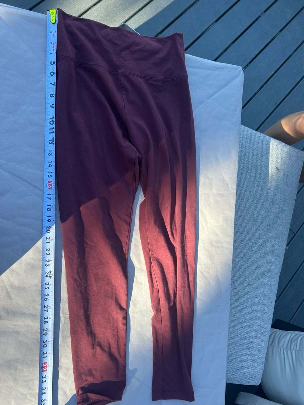 OFFLINE by Aerie OG Legging Hi-Rise Size L Burgundy